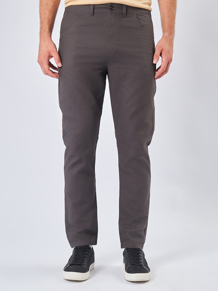 Серые конопляные брюки из конопли и органического хлопка Uzor Wear