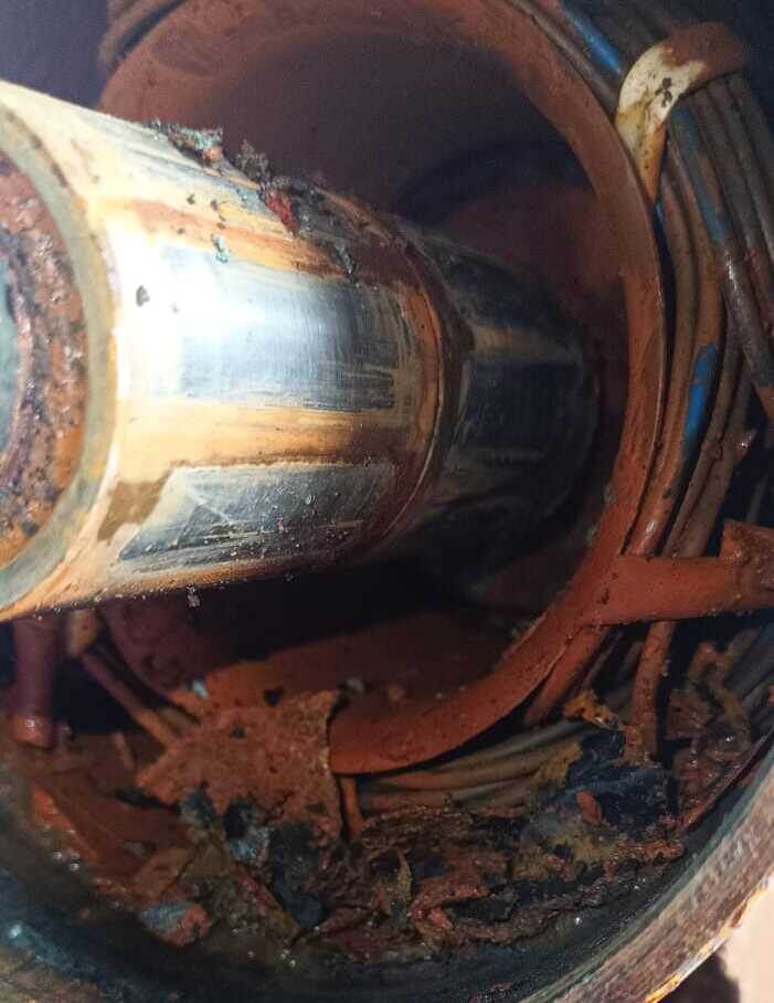 Сгоревший обмоточный провод