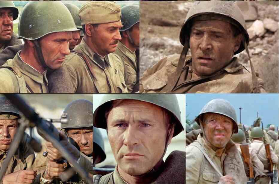 "Они сражались за Родину", кадры из фильма, коллаж автора канала
