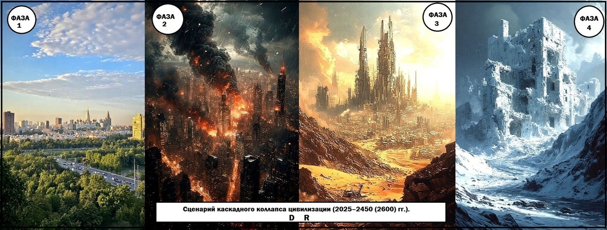 Четыре фазы Каскадного коллапса нашей индустриальной цивилизации