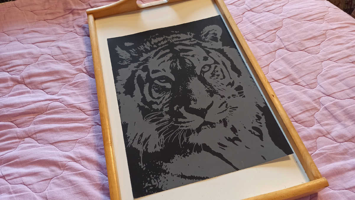 Гравюра до начала работы