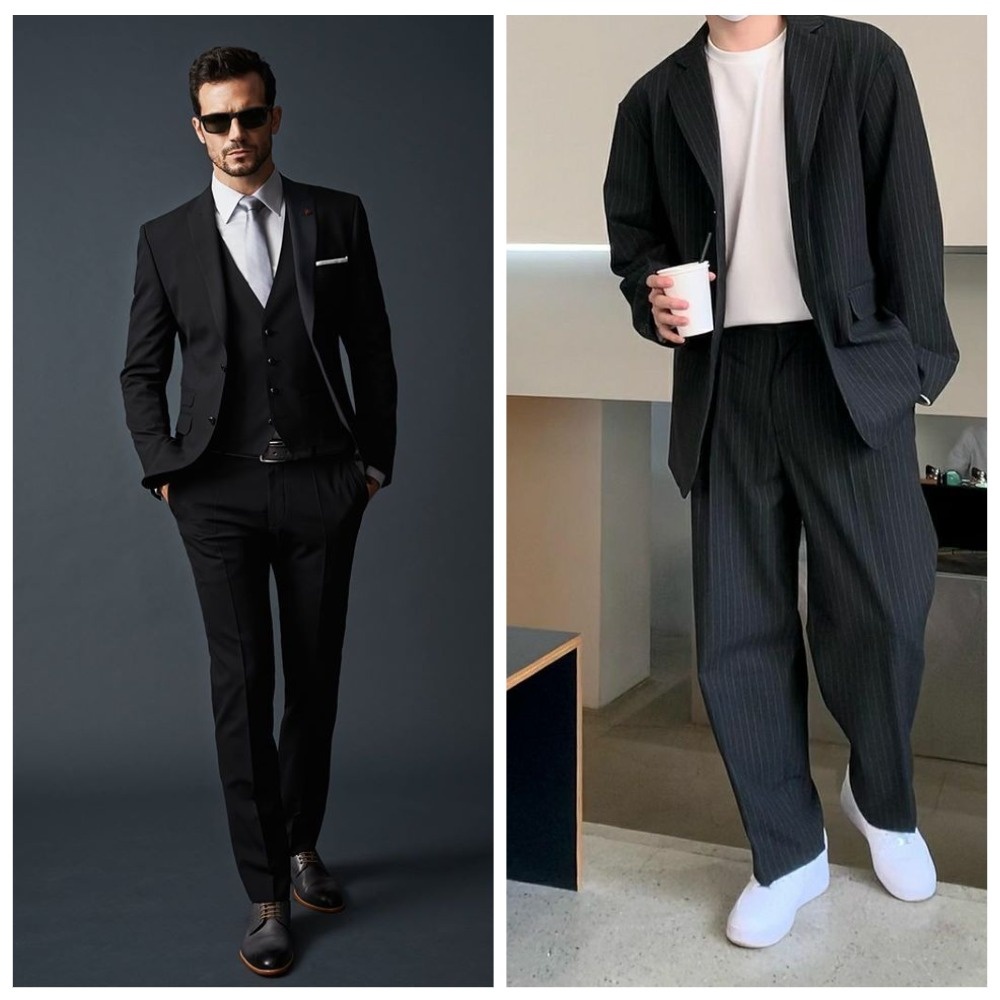 Костюм тоже может быть oversize