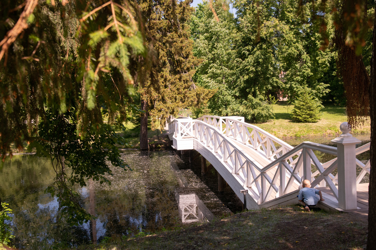 Парк и система прудов.  Фото автора блога 