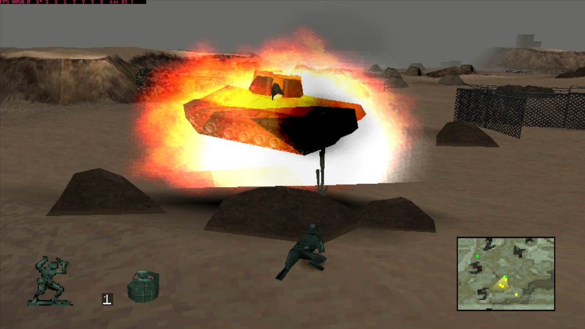 Взрыв танка