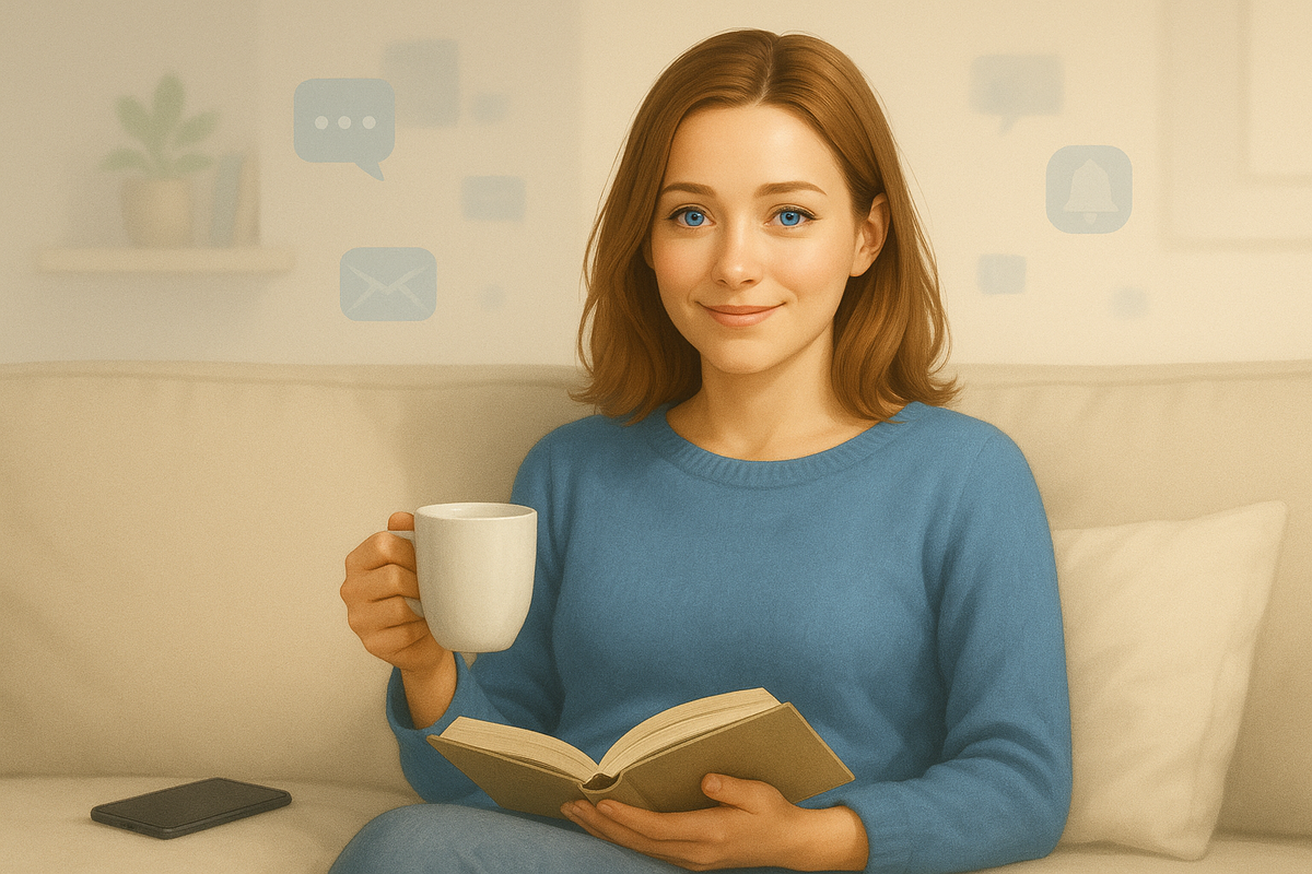 Попробуйте отключить уведомления, отложить телефон и посвятить время себе