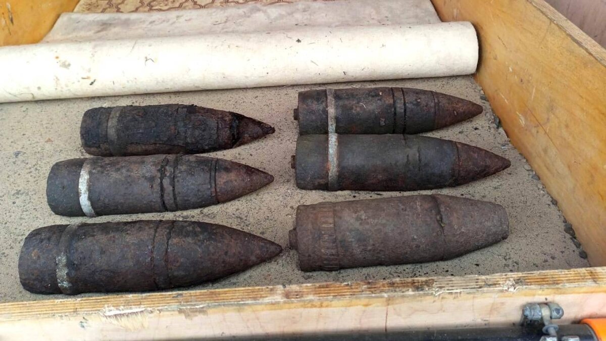   В Поныровском районе нашли еще шесть снарядов времен Великой Отечественной Войны