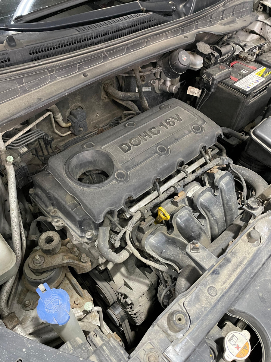 Начинаем ремонт двигателя Hyundai ix35 2011 G4KD