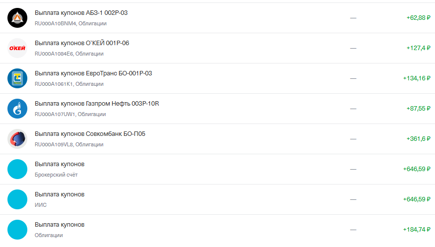 выплаты часть 2