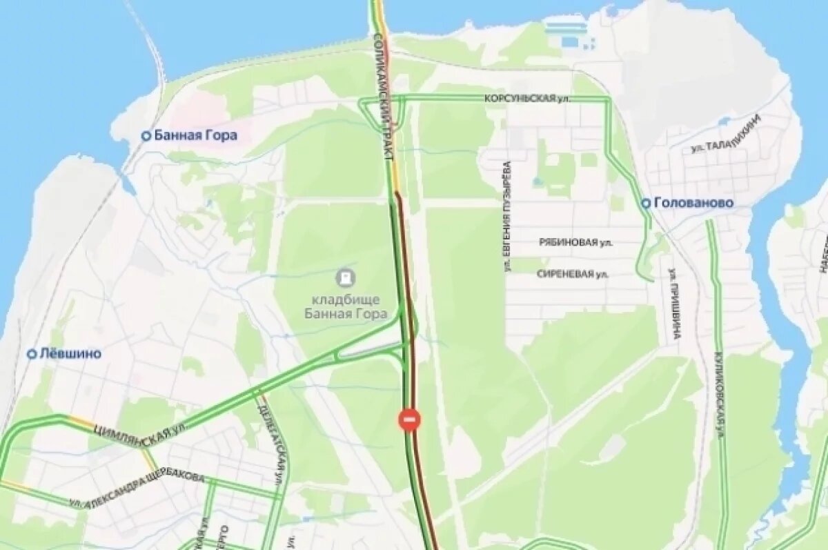    В Перми пятый час сохраняется многокилометровая пробка у Чусовского моста