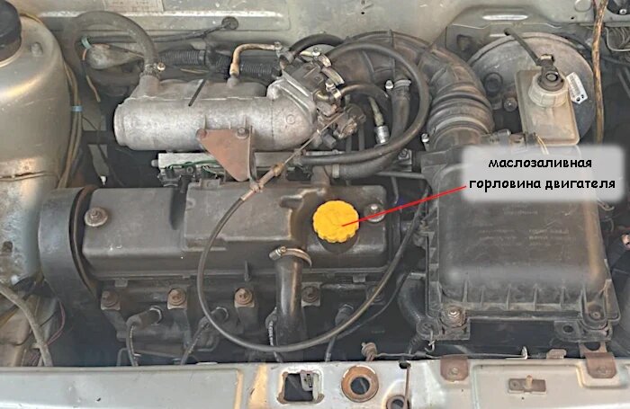Замена моторного масла в двигателе 2111