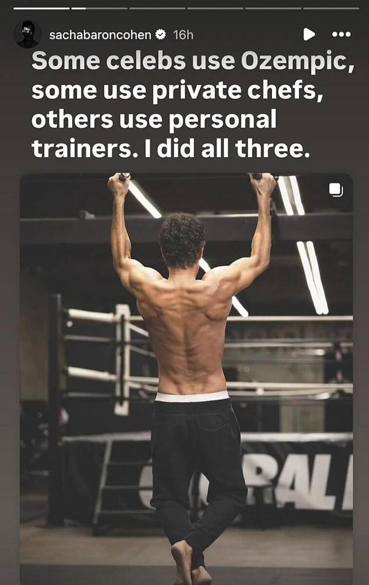    Фото: Инстаграм (запрещён в РФ) @sachabaroncohen