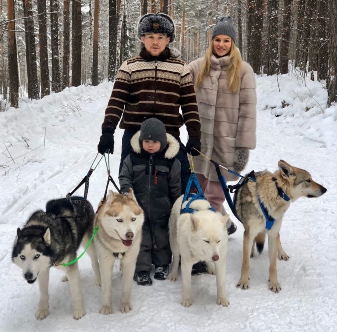     Петр Ян с семьей