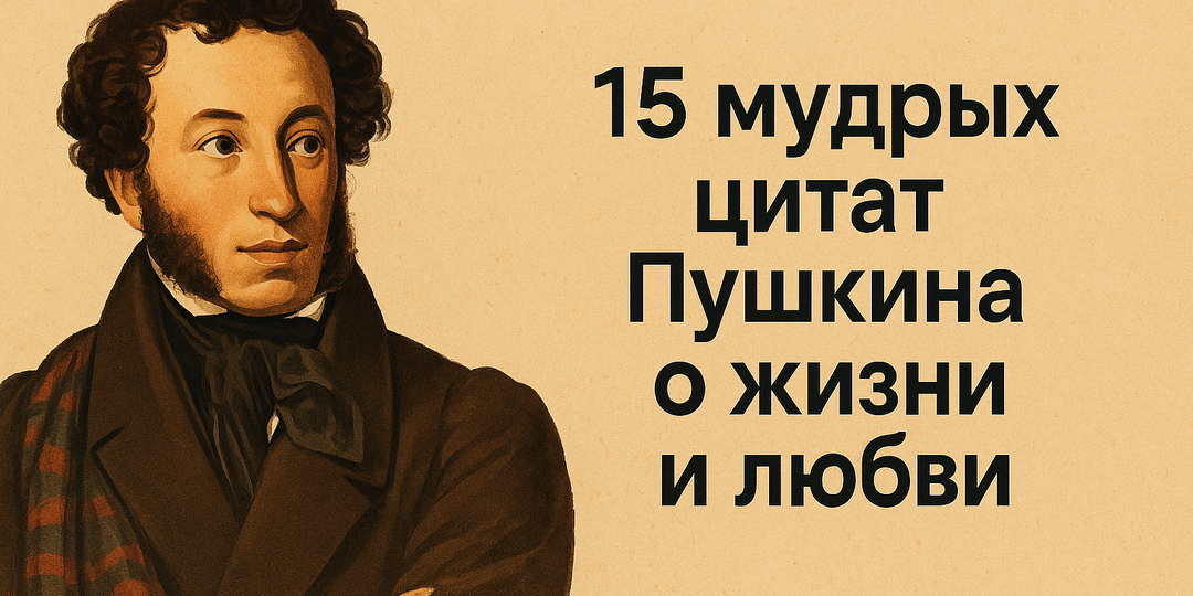 15 мудрых цитат Пушкина о жизни и любви