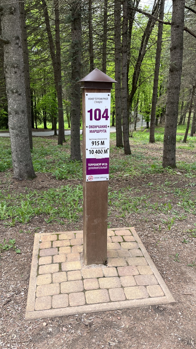 Указатель терренкура 