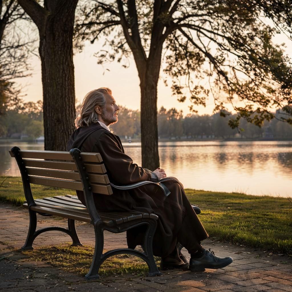 Так задумавшегося о своей жизни человека видит ИИ