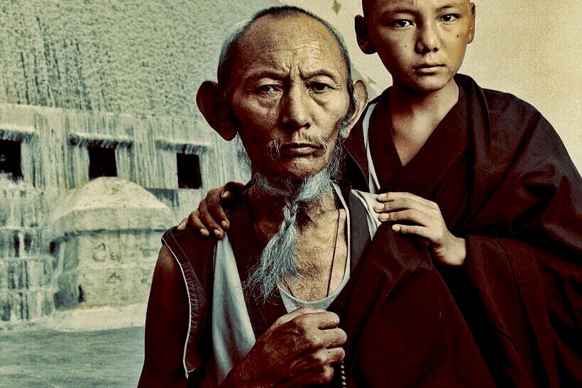тибетский монах и молодой послушник