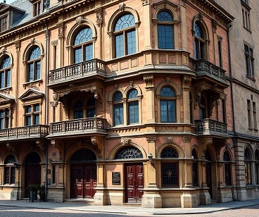 Пример фасада здания в стиле эклектики