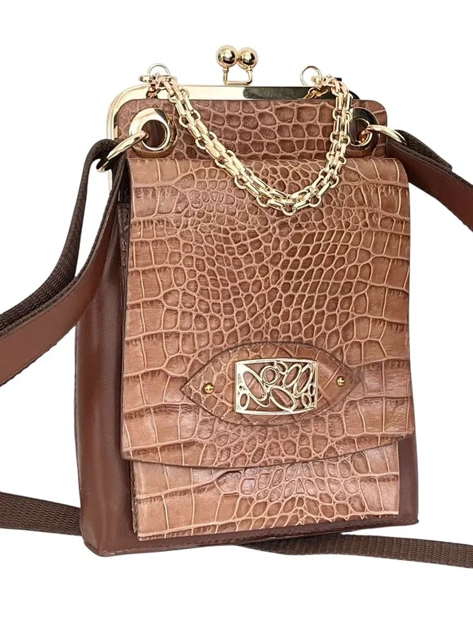  Кожаная сумка "Жанелль-69". Ателье Ирины Берзиной.