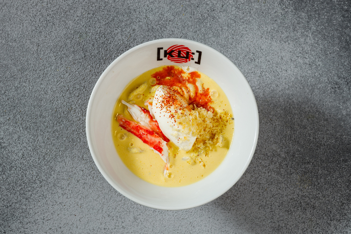 Холодный удон с крабом