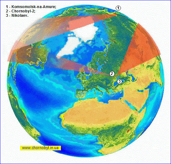 Схема размещения станций «Дуга»