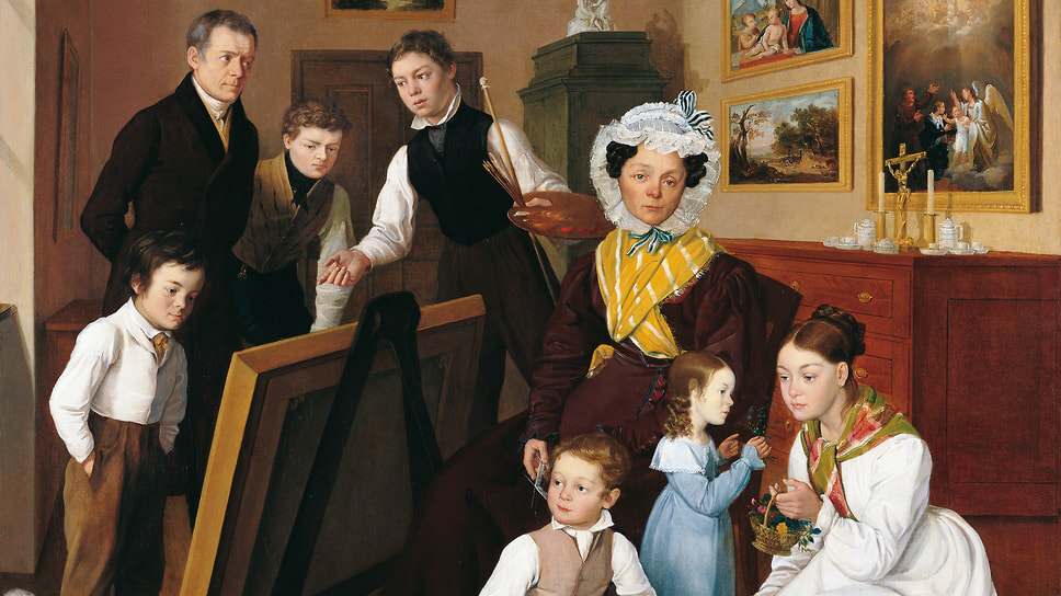 Леопольд Штёбер. «Молодой художник с семьей», 1827.📷Фото: © LIECHTENSTEIN. The Princely Collections, Vaduz–Vienna