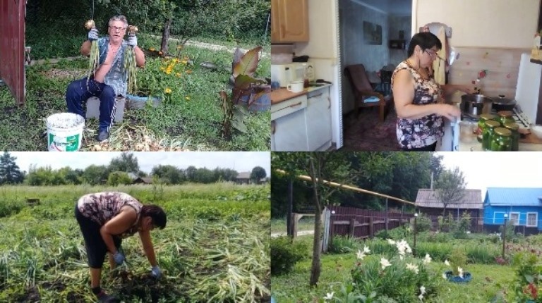 День в деревне. Виталий и Зоя