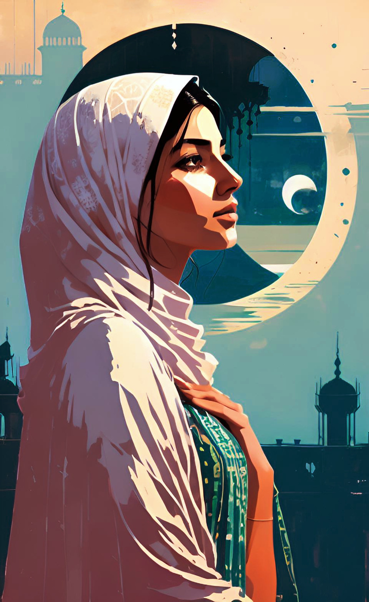 И ночью. Иллюстрация создана с помощью нейросети DreamAl и программы Photoshop.