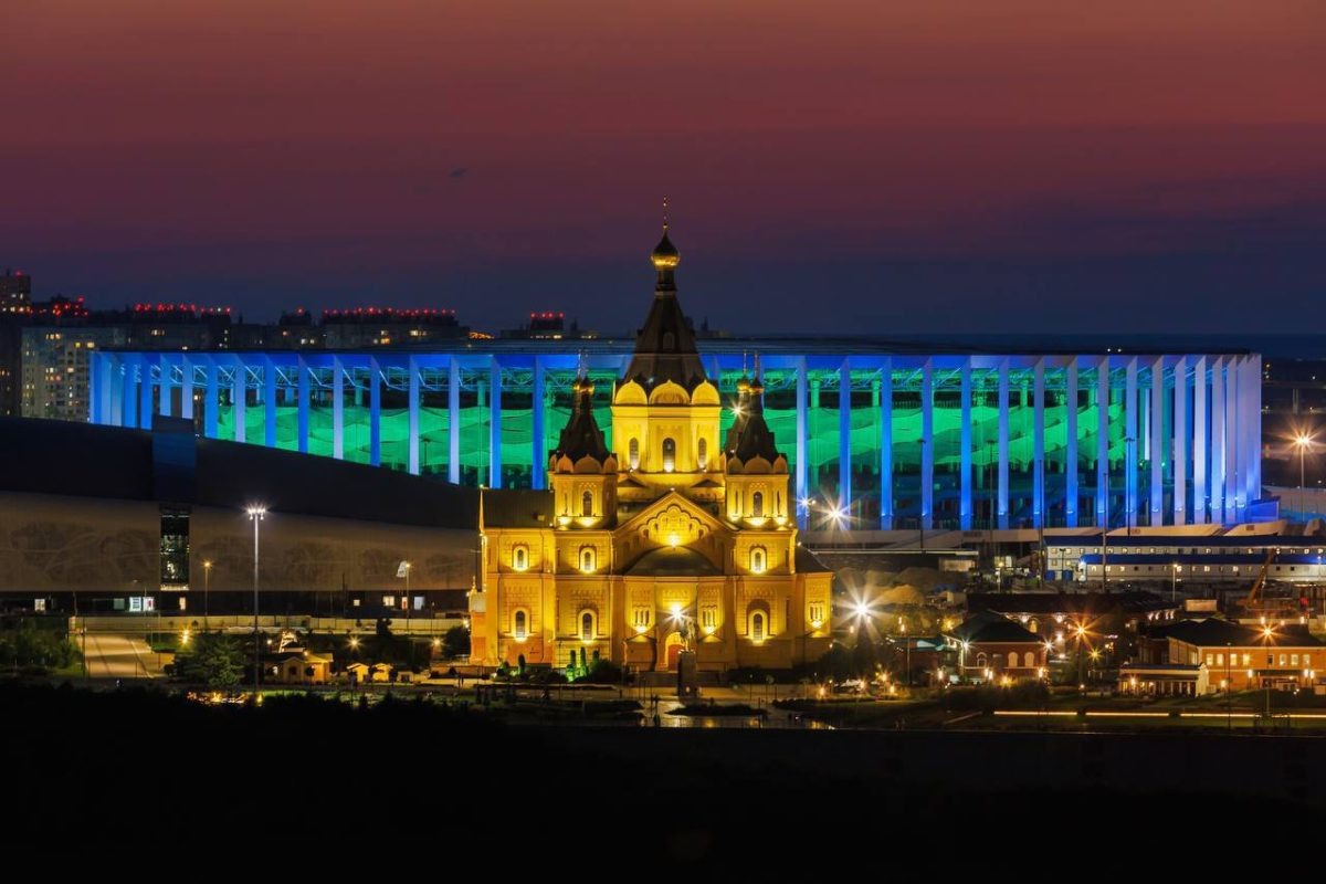    Обновление подсветки выполнили в рамках комплексного ремонта стадиона