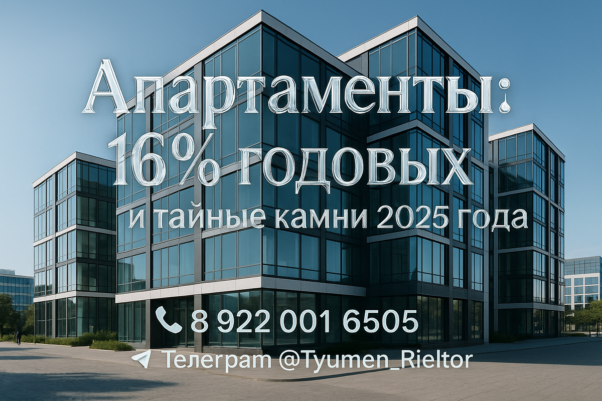    Апартаменты: 16% годовых и тайные камни 2025 года Святослав Шакин