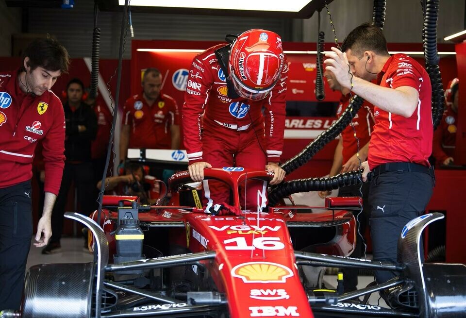    Шарль Леклер отметил улучшение в поведении машины FerrariFerrari