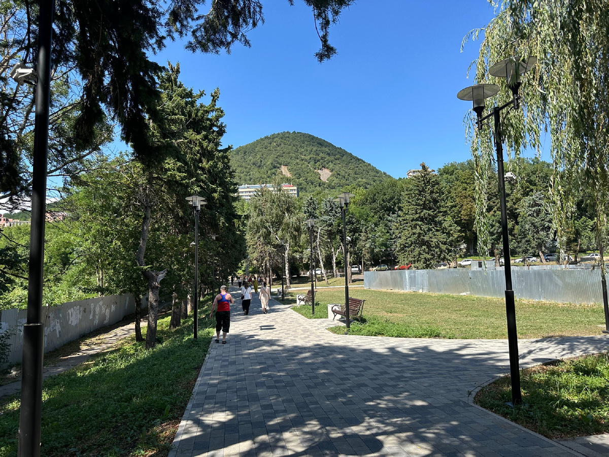 Гора Железная — останцовая магматическая (палеовулканическая) гора в Пятигорье, на Кавказских Минеральных Водах. Расположена на северо-восточной окраине города Железноводска. Высота — 853 м. Главное богатство горы — 23 источника минеральных вод, из которых используются 16.