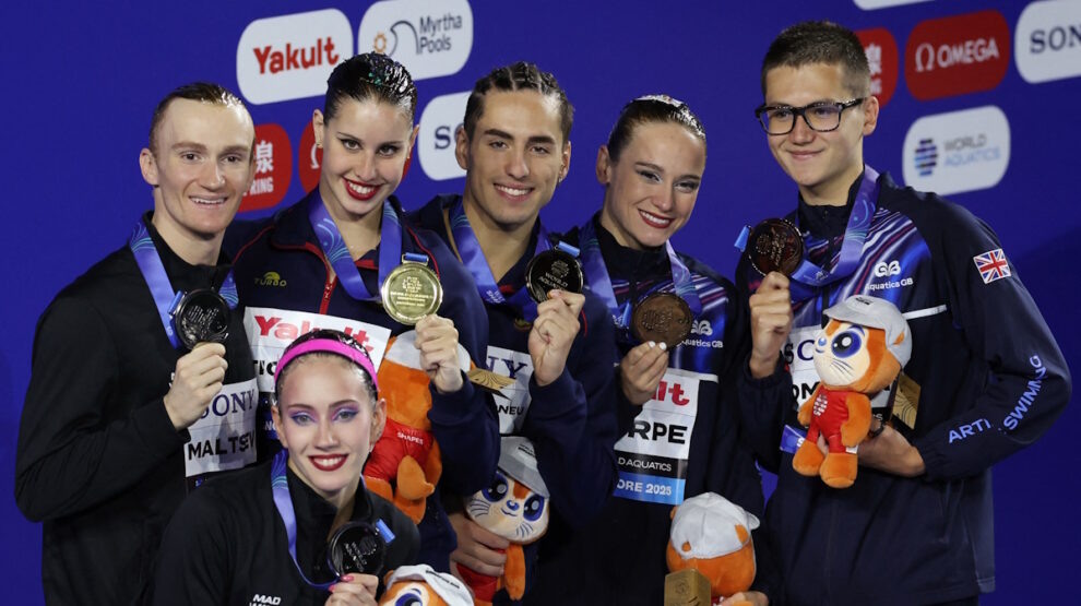 Награждение микст-дуэтов