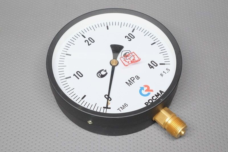 Манометр с градуировкой в мегапаскалях