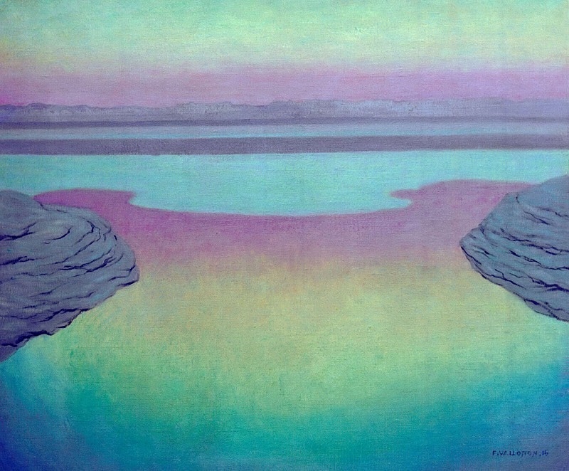 Феликс Валлоттон "Прилив в вечернем свете" (1915)