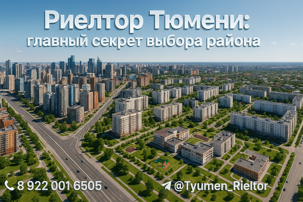    Риелтор Тюмени: главный секрет выбора района Святослав Шакин