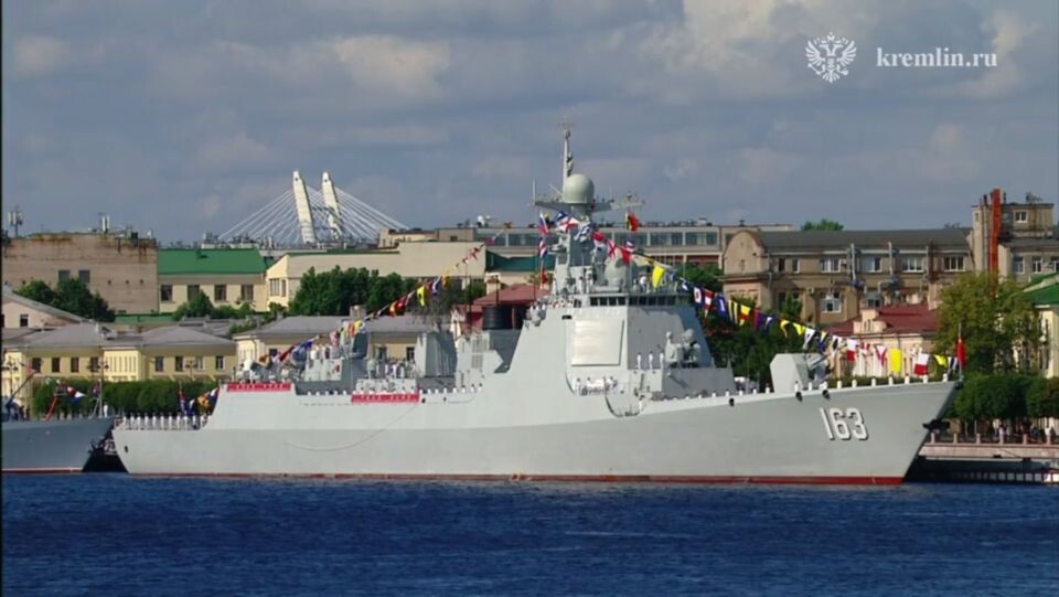    Парад в День ВМФ — 2024. Источник: кадр видео, t.me/news_kremlin