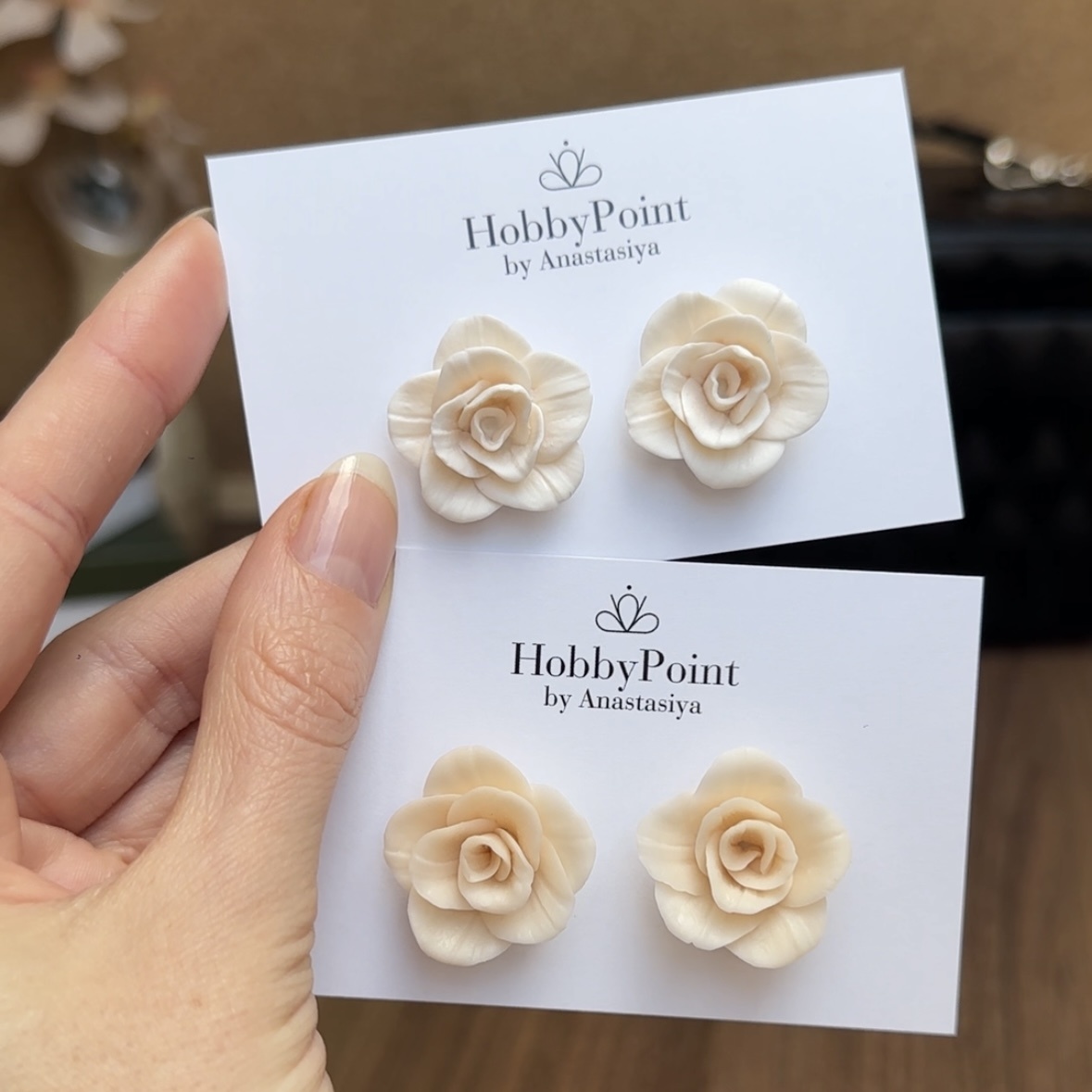 Серьги из полимерной глины. Автор: Анастасия Богданович