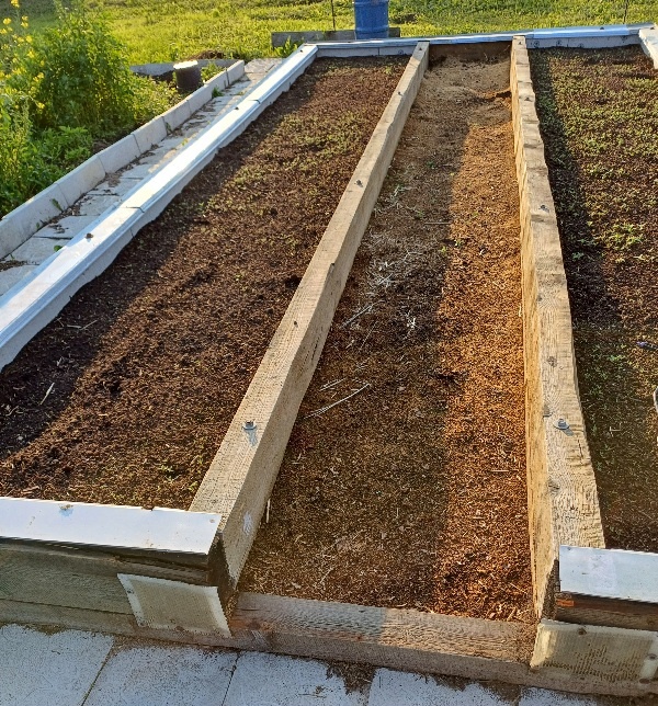 Грядки утепленные