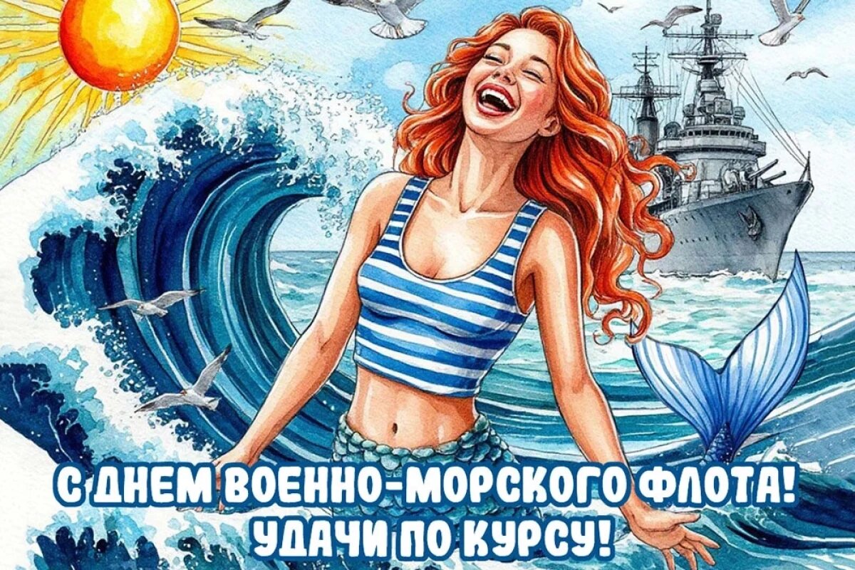    20+ открыток с Днем Военно-морского флота.