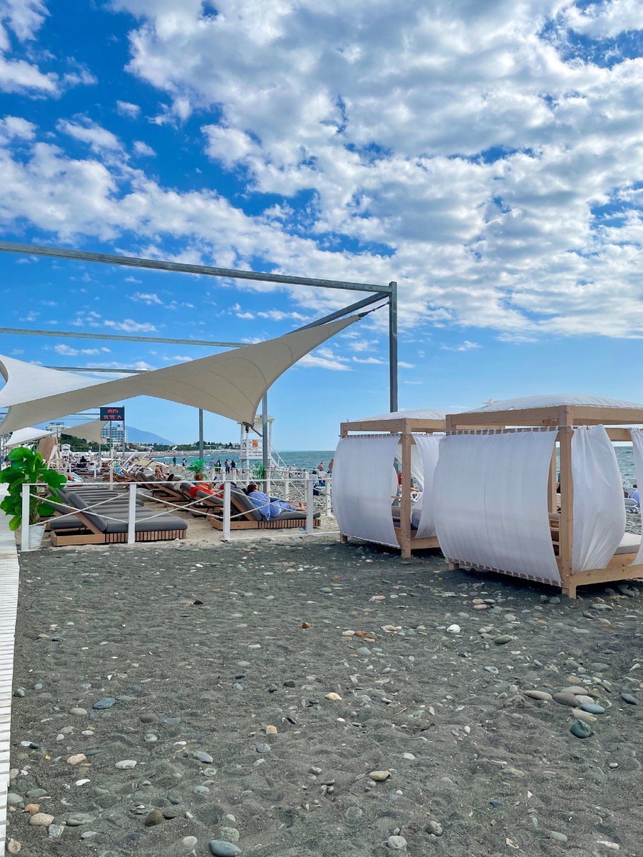 Пляжный отдых в Сириусе. 