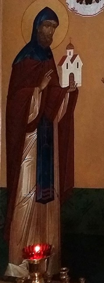 Преподобный Ефрем Новоторжский. Современная икона.