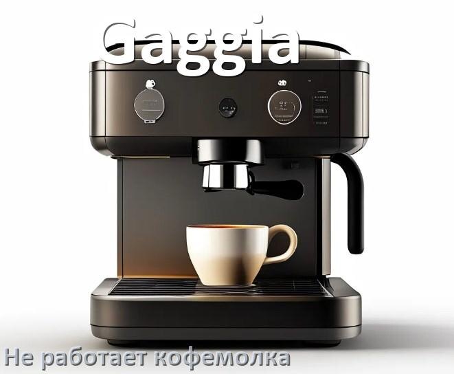 
Почему в кофемашине Gaggia не работает кофемолка
