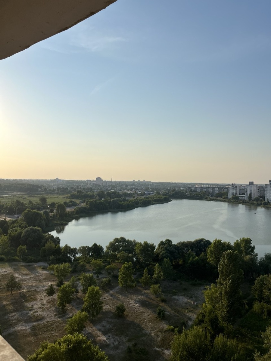 Вид из арендованной квартиры в Гомеле