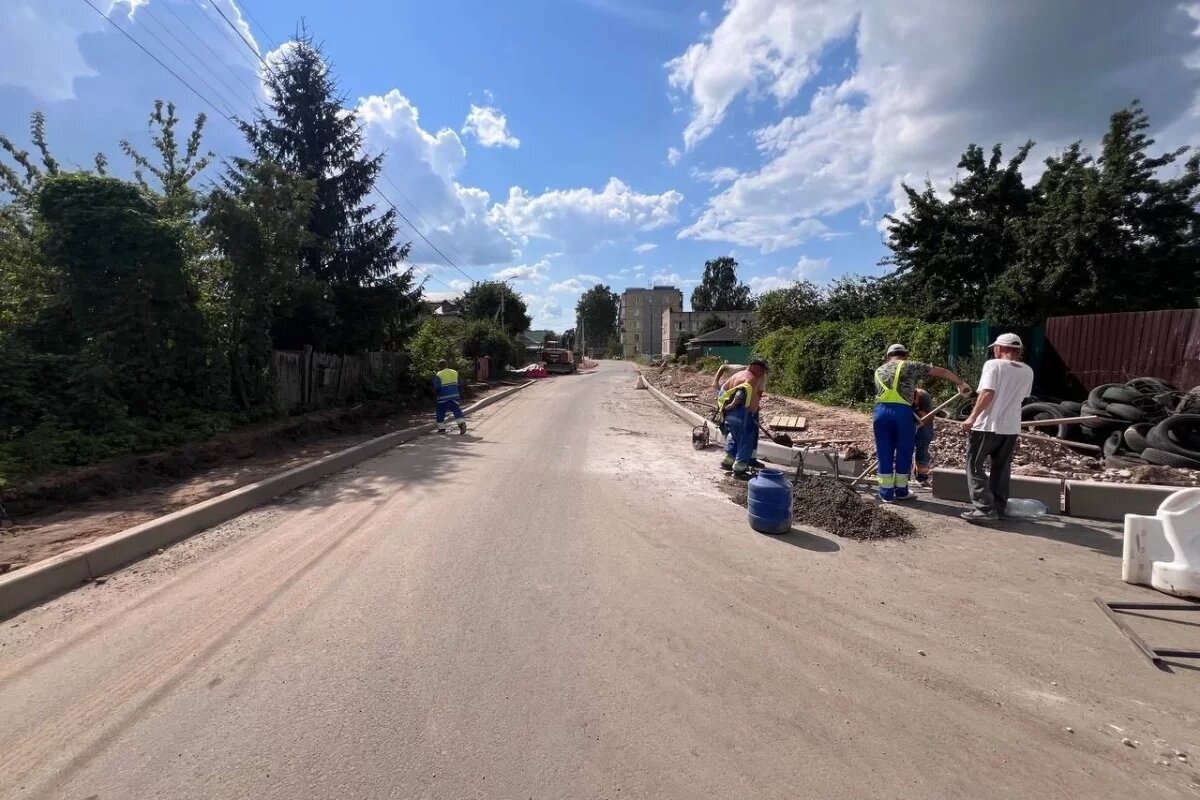    Большая часть капремонта улично-дорожной сети в Шабанах в Пскове выполнена