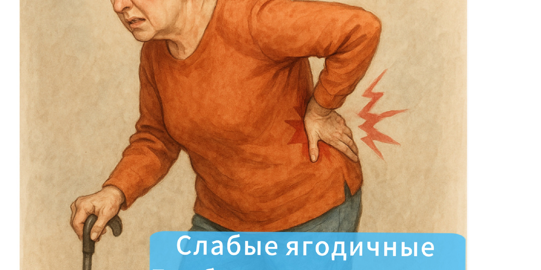 Боль в спине при ходьбе? Виновник ниже! Укрепляем ягодицы для здоровой спины.