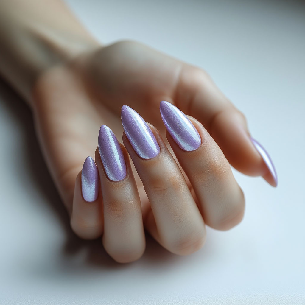 Лавандовый с серебристым сиянием