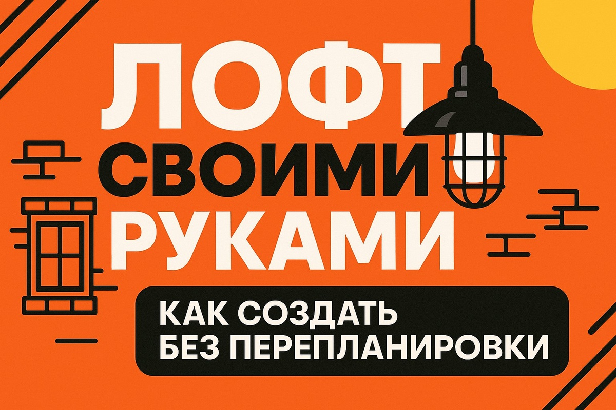 Хотите стильный лофт, но без перепланировки? Узнайте, как создать интерьер в индустриальном стиле своими руками – без лишних затрат и согласований!