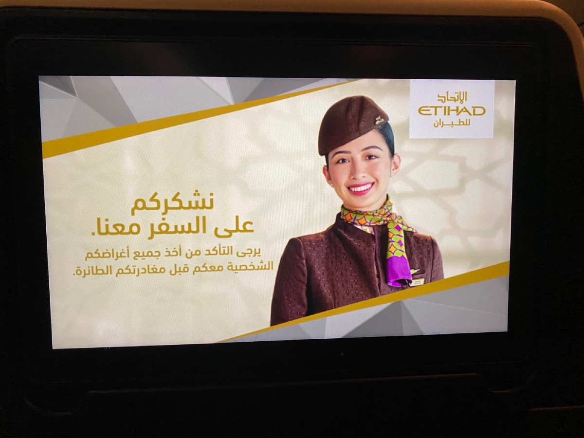 Фото монитора из самолета.