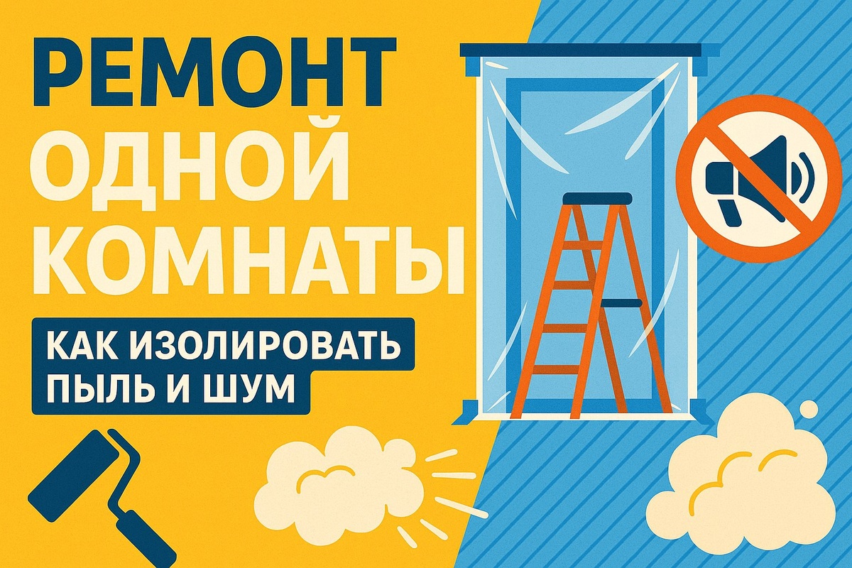 Узнайте, как сделать ремонт в одной комнате без пыли и шума. Практичные советы по изоляции, выбору материалов и организации работ.