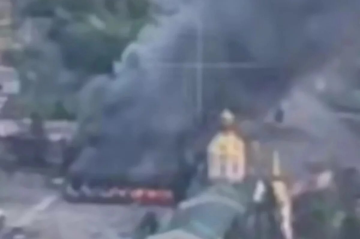    Уничтожение пункта управления бригады ВСУ в Красноармейске сняли с воздуха